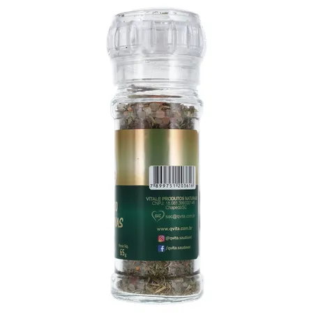 Condimento Qvita Ervas Finas C/Sal Rosa 72G 360-10