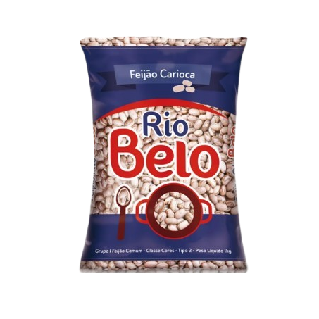 Feijão carioca rio belo pacote 1kg