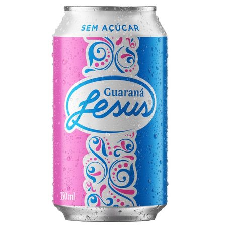 Jesus Refrigerante Guaraná 350Ml Zero Açúcar Lata