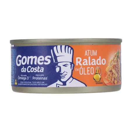 Atum Ralado Gomes da Costa 170g - Óleo - Lata