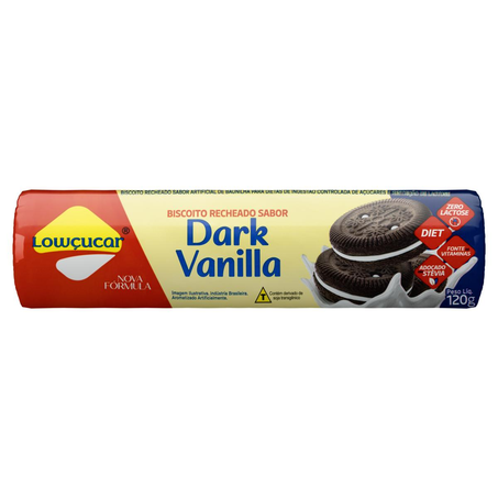 Biscoito Lowçucar 120g - Zero Açúcar - Baunilha