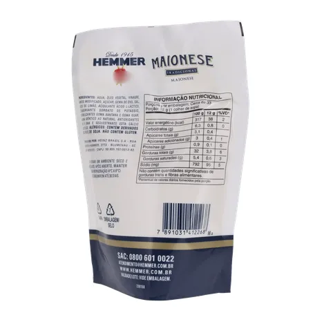 MAIONESE HEMMER 400G TRADICIONAL 360-20