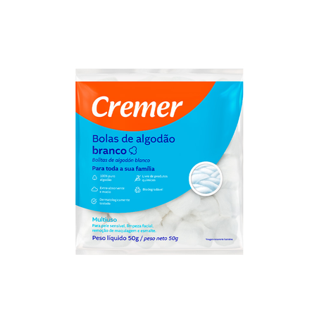 Algodão Bolas Cremer 50G