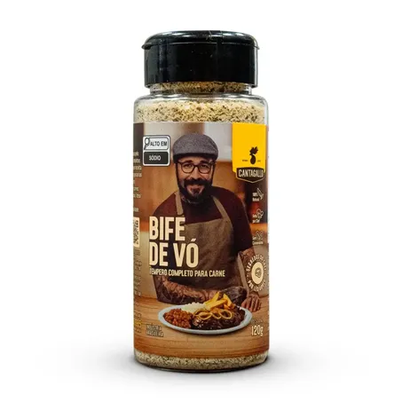 Tempero cantagallo 120gr bife de vó