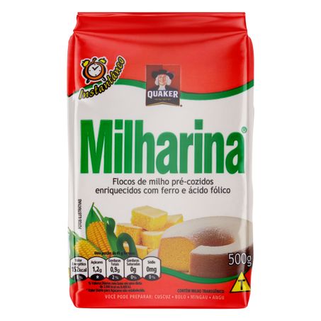 FLOCOS DE MILHO PRÉ-COZIDO QUAKER MILHARINA