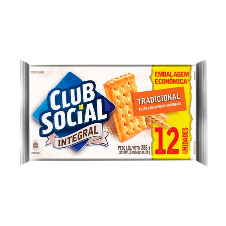 Biscoito lanche club social integra288g