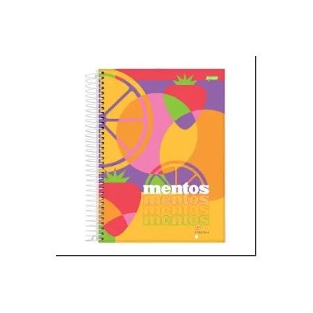 CADERNO JANDAIA ESPIRAL MENTOS FSC 160FLS