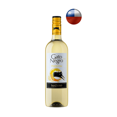VINHO GATO NEGRO CHARDONNAY CHILE 750ML