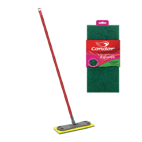 ESFREGAO PLANO ESPONJA 1610 C/ CABO - CONDOR