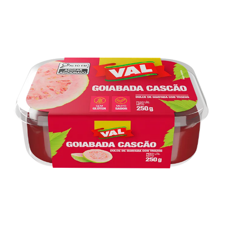 GOIABADA VAL 250G CASCAO