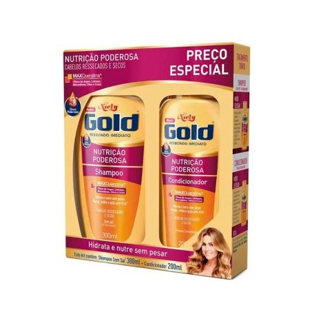 Kit sh+cond.niely gold oleo coco