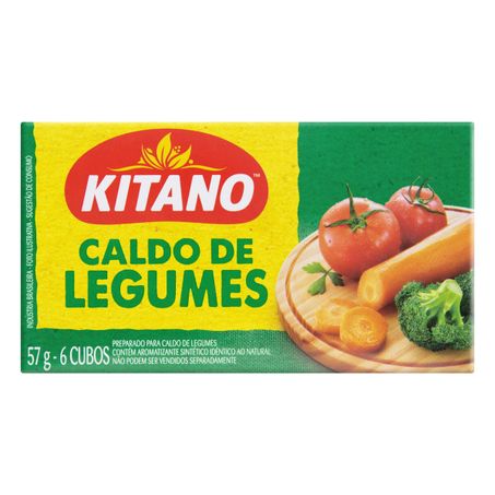 Caldo em tablete legumes kitano com 6 unidades