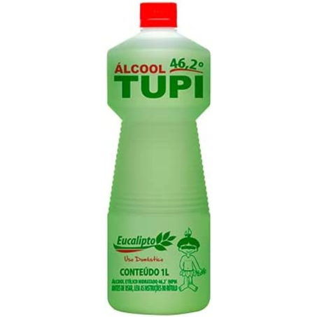 Alcool 1000ml 46,2º inpm tupi eucalipto