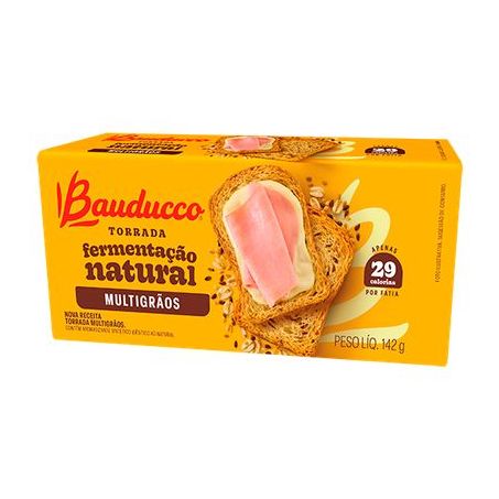 Torrada Bauducco Multigrãos Fermentação Natural Pacote 142gr