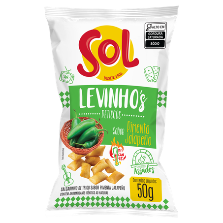 SALGADINHO SOL PIMENT JALAP LEVINHOS 50G