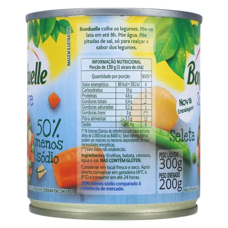 Seleta bonduelle suave lt 200g 360-8