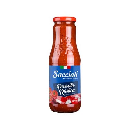 PASSATA RUSTICA SACCIALI 680G BOTTIGLIA