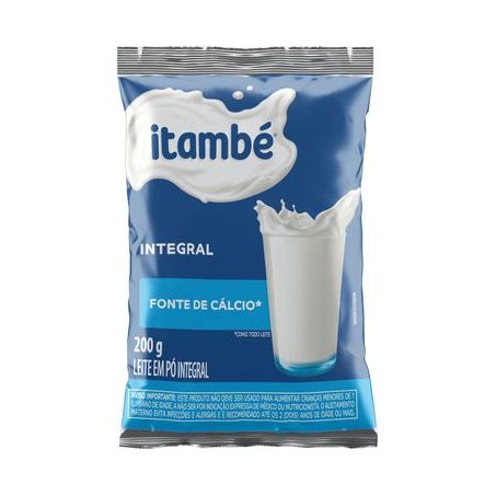Itambé Leite Em Pó Integral 200G Pouch