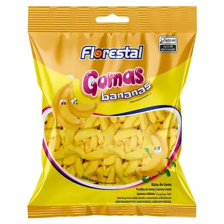 Bala Florestal 1kg Goma Bananas
