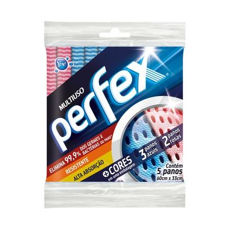 PANO PERFEX MULTIUSO + CORES C/5