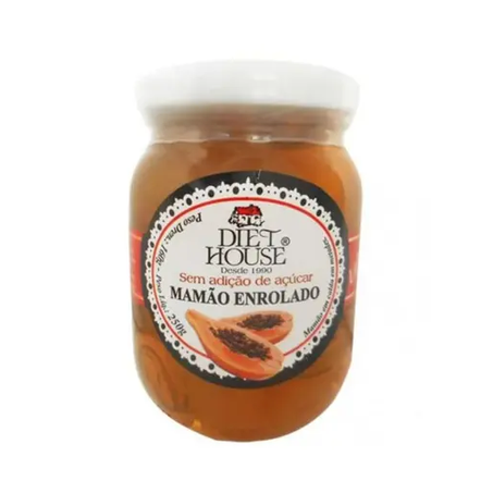 DOCE MAMAO ENROLADO DIET HOUSE 250G