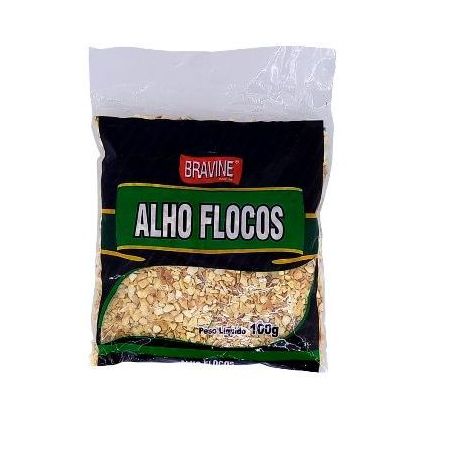Alho em flocos bravine 100g