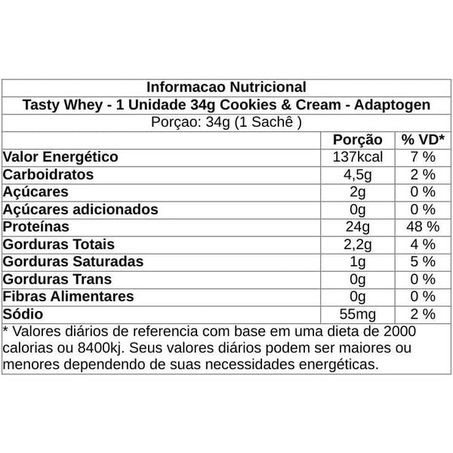 Whey Tasty Cookies Cream Adaptogen Sache 24g 360-2