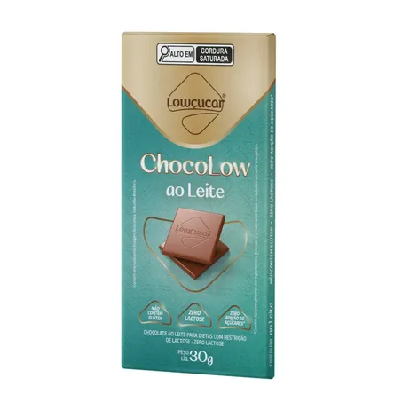 Chocolate Lowcucar 30g Zero Lactose Ao Leite