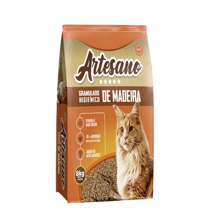 Granulado Higiênico Artesano Madeira 8Kg