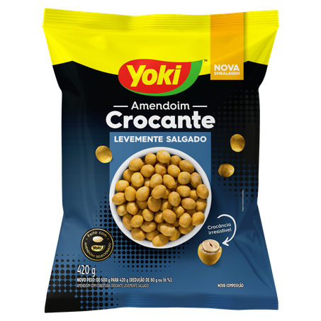 Amendoim Crocante Yoki Levemente Salgado 420G