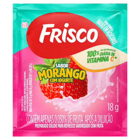 Refresco morango c/ iogurte frisco 18g