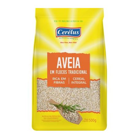 Aveia Cerelus Flocos Tradicional Pacote 500g