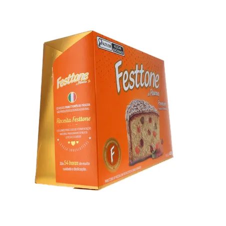 Panettone de Páscoa Festtone Frutas Cristalizadas e Damasco 400G 360-12
