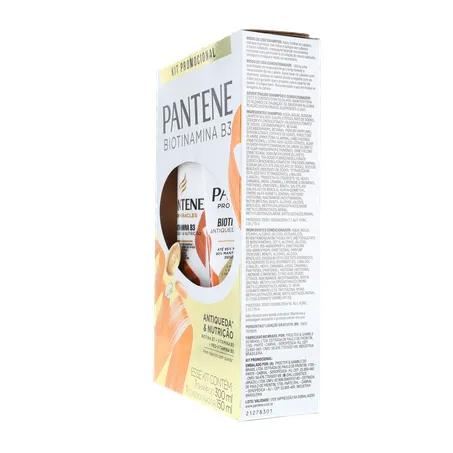 Shampoo Pantene 300ml + Condicionador Biotinamina B3 150ml 360-6