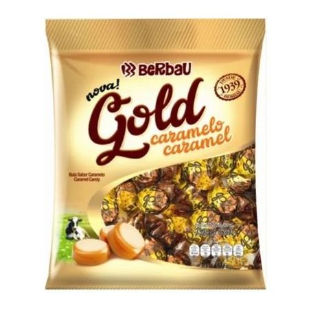 BALA BERBAU GOLD PC 600 G CARAMELO
