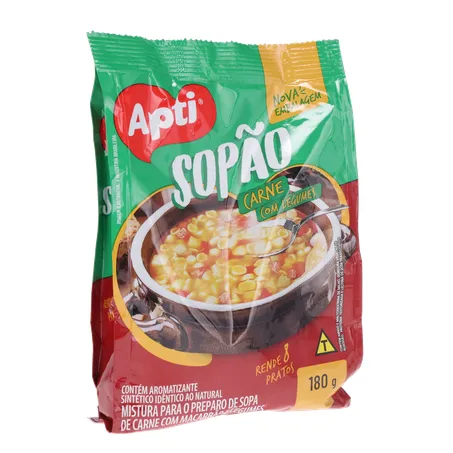Sopão Carne com Macarrão e Legumes Apti 180g 360-33