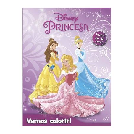Livro Vitrola Vamos Colorir Princesas Rl