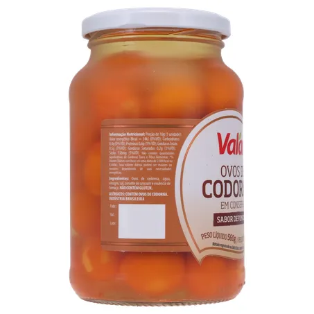 Ovos de codorna valar defumado 300g 360-30