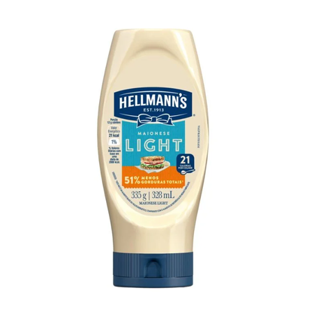 Maionese Hellmann's Light Squeeze 328ml