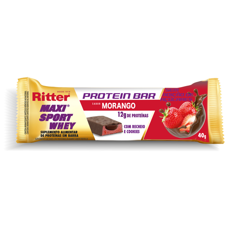 Barra de Proteína Ritter Morango 40G