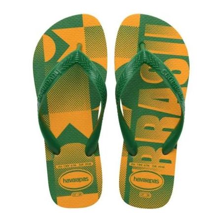 SANDALIA HAVAIANAS 43/44 VAI BRASIL AMARELO POP   