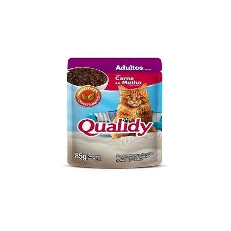 Alimento para gatos filhotes qualidy carne ao molho 85g
