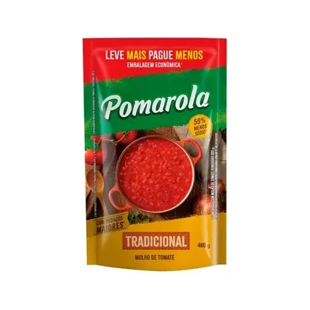 MOLHO TOMATE POMAROLA SACHE 460G
