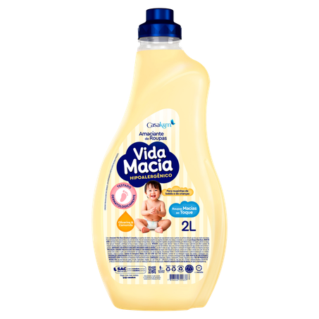 AMACIANTE VIDA MACIA  GLICERINA & CAMOMILA 2L