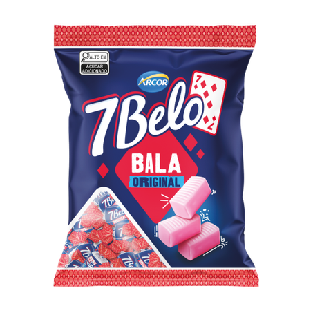 Balas Arcor 7belo Framboesa 90g