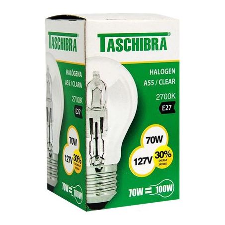 LAMPADA TASCHIBRA HALOGENA A55 70W 2700K