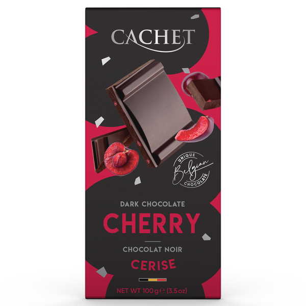 CAIメディア Charpy Chocolate CH-2GB Chocolate Cachet Belga 57% Cacau Com Cereja 100g | Hippo Supermercados