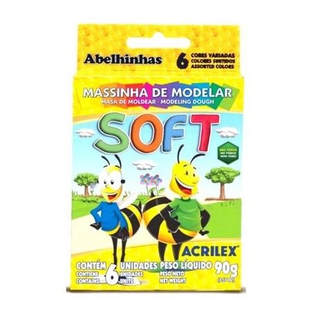 MASSINHA MODELAR 6C 60G ACRILEX