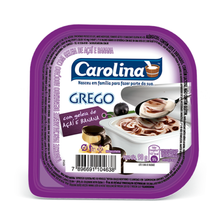 IOG CAROLINA GREGO ACAI/BAN 90G