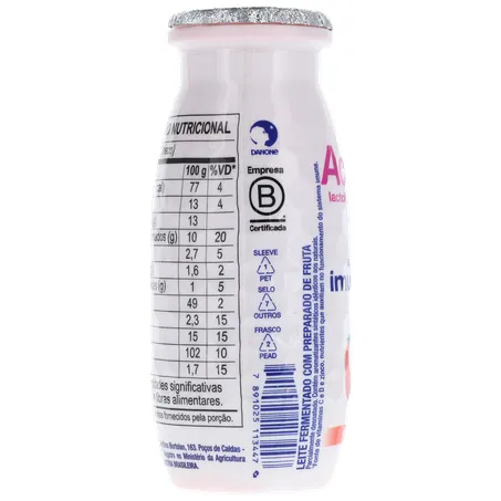 Leite Fermentado Parcialmente Desnatado de Morango Actimel 100G 360-26